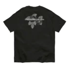 CARPE DIEMのドクロエンジン黒 オーガニックコットンTシャツ