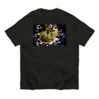 mundaneの桜 dark オーガニックコットンTシャツ