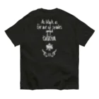 TICK_Deのspade and black オーガニックコットンTシャツ