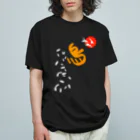 Siderunの館 B2の和デザインな烏(白) Organic Cotton T-Shirt