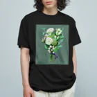 siroiroのみどりの花束 オーガニックコットンTシャツ