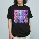 💖宇宙整体♪🌈♪こころからだチャンネル♪💖のuniversal Princess 曼荼羅 オーガニックコットンTシャツ