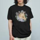 ラビッシュアートの月夜の獣：キツネの主人公 オーガニックコットンTシャツ