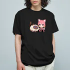 ももしきのSUZURIのももミロ仲良し Organic Cotton T-Shirt