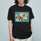 Ａｔｅｌｉｅｒ　Ｈｅｕｒｅｕｘの🌼花と猫😸　トケイソウ オーガニックコットンTシャツ