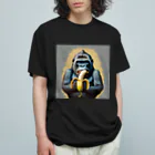 MAMETAMATANの渋めのゴリラとBANANA オーガニックコットンTシャツ