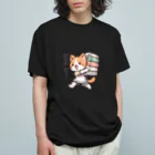 happyhoneyshoppeのにゃんこ介護士 オーガニックコットンTシャツ