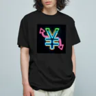 ©Happy Autism Japanの円高円安 オーガニックコットンTシャツ