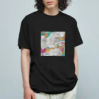 ANTARESのサイケデリックアート オーガニックコットンTシャツ