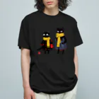 Lapis SHOPの黒猫夫婦のお買い物 Organic Cotton T-Shirt