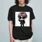 Taki_Workの泣き男くん オーガニックコットンTシャツ