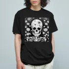 かるるんショップの骸骨紳士シリーズ　微笑 Organic Cotton T-Shirt