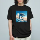 ニュートラルノードの✨Three Dolphins Soar✨ オーガニックコットンTシャツ