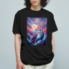 chinita_kakarのミミズクシリーズ５ オーガニックコットンTシャツ
