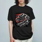 the blue seasonのワイルドライダー・メカニック ロゴ オーガニックコットンTシャツ