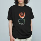 WAMI ARTの天地(ヲシテ文字の『アワ』) オーガニックコットンTシャツ