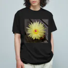 でおきしりぼ子の実験室のサボテンの花 オーガニックコットンTシャツ