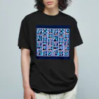 LalaHangeulの螺鈿細工風　ハングルデザイン オーガニックコットンTシャツ