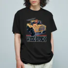 nidan-illustrationの"WIDE BRICK" オーガニックコットンTシャツ