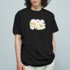 遥ん/犬顔絵　の「保護犬カフェ支援」グッズ なかよしこよし オーガニックコットンTシャツ