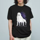 野口清村 / Noguchi Shimuraの番犬と天導虫(白) オーガニックコットンTシャツ
