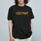 のぐちさきのVICTORY（赤) Organic Cotton T-Shirt