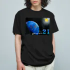 小さな宇宙工房おっちーの【NO. 21 cell  healing〜original spray art〜】 オーガニックコットンTシャツ