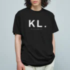 KL-storeのバックプリントT #01 革の部位 Organic Cotton T-Shirt