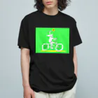 shinri murakami "HALLELUJAH!"の"CYCLING(SUNFLOWER) "  オーガニックコットンTシャツ