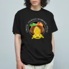 yuccoloのチーズ入りハンバーグ オーガニックコットンTシャツ