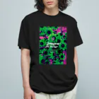 Tomorrow Die&Goのflower&logotype オーガニックコットンTシャツ