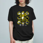 LONESOME TYPE ススの猫が世界を支配する9FACES（黄） オーガニックコットンTシャツ