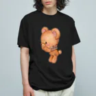 Atelier cinnamonのベアーズコレクション（横向きクマさん） Organic Cotton T-Shirt