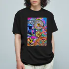 Kokotarot2021の運命の輪 オーガニックコットンTシャツ