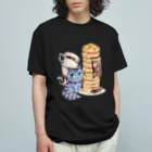 Atelier cinnamonの不思議の国のアリス×チョコレート／チェシャ猫ホットケーキ オーガニックコットンTシャツ