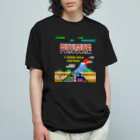 Siderunの館 B2のレトロゲーム風な福助 オーガニックコットンTシャツ