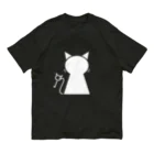 無水屋の鍵穴っぽい猫 (白猫) Organic Cotton T-Shirt
