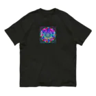 💖宇宙整体♪🌈♪こころからだチャンネル♪💖の母性回帰曼荼羅　彩りの花園へsee-through version Organic Cotton T-Shirt