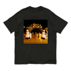 7SevenThree3のスノーマンの祝福 Organic Cotton T-Shirt