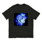 Anna’s galleryのBLUE Rose Organic Cotton T-Shirt