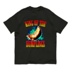 中華呪術堂（チャイナマジックホール）の餃子王 KING OF THE DUMPLINGS オーガニックコットンTシャツ