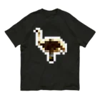 PITTEN PRODUCTSのPIXEL_ANIMAL_09(OSTRICH) オーガニックコットンTシャツ