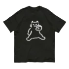 🍑のおことわりねこちゃん オーガニックコットンTシャツ