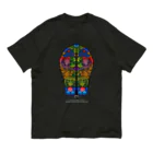 Toko Nataraja Baliのカヨナン　カラー背面、モノクロ前面 Organic Cotton T-Shirt