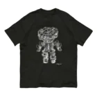 MiyaHiroのみみずく土偶 オーガニックコットンTシャツ