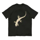 LalaHangeulのJapanese gecko(ニホンヤモリ)　英語デザイン オーガニックコットンTシャツ