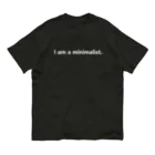 YouTube suginaga channel ミニマリスト男のI am a  minimalist. オーガニックコットンTシャツ