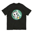 猫のきぬくんのお店のBEER！！ オーガニックコットンTシャツ