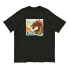 終わらない夢🌈の炎🔥を吐くドラゴン🐉 Organic Cotton T-Shirt