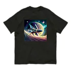 のんびりアート工房の宇宙風 オーガニックコットンTシャツ